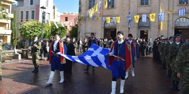 Λαμπρός ο εορτασμός της 109ης επετείου από την Ένωση της Κρήτης με την Ελλάδα